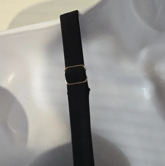 Holipick One Piece Swimsuit Bathing Suit Black Mesh Cutouts High Neck See Throug - Picture 7 of 16